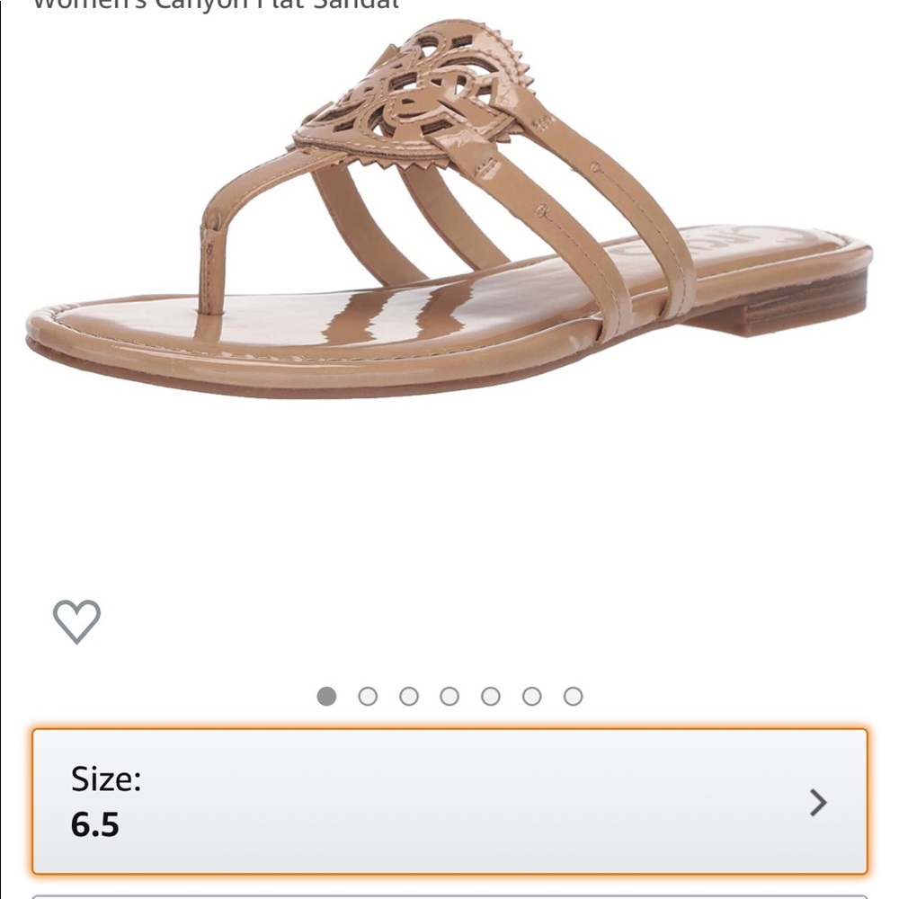 Sam Edelman almond patent leather sandals